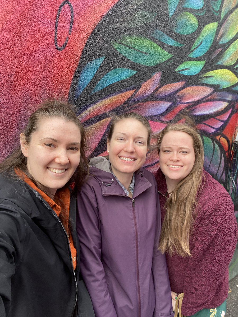 sarajharps's tweet photo. After nearly 8 years of complaining we don’t have pictures together, we finally got one!

#bestfriends #universityfriends❤️ #bffs #ottawa #windinourhair #chilly #streetart https://t.co/WwLgw3MlD3