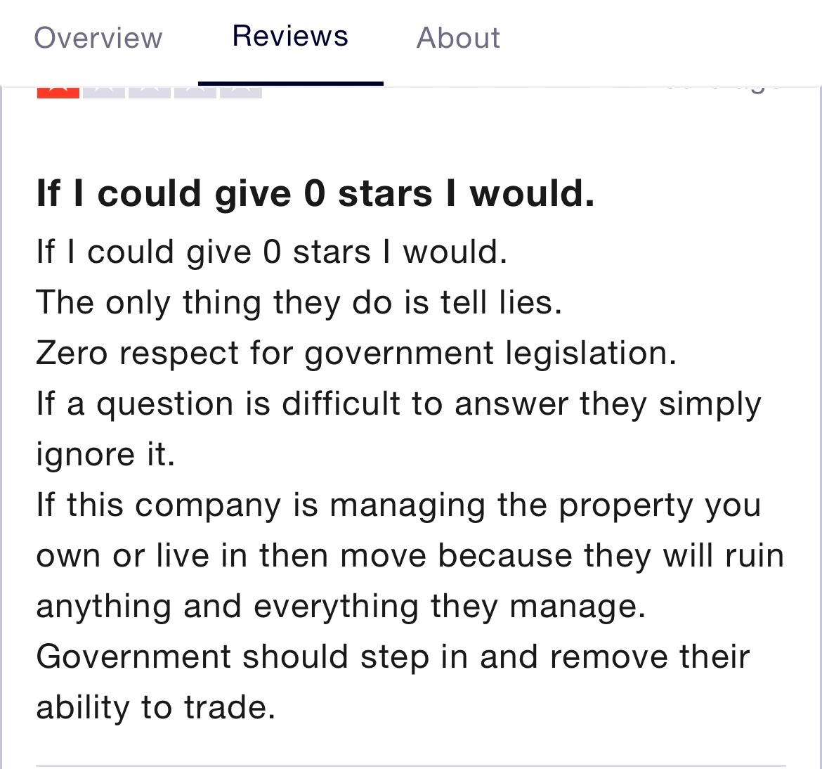InspiredPropertyManagement

If I could give 0 stars I would

uk.trustpilot.com/reviews/623768…

#inspiredpropertymanagement
#leaseholderScam
#Dishonest
#Fraud
<a href="/michaelgove/">Michael Gove</a>
<a href="/BorisJohnson/">Boris Johnson</a>
<a href="/guardian/">The Guardian</a>
<a href="/DonnyFreePress/">Doncaster Free Press</a>