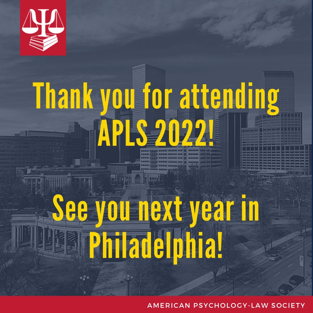 APLS41 (@apls41) on Twitter photo Thanks to all who attended the #APLS2022 conference and to those who followed along on social media. Shout out to our conference co-chairs <a href="/ehaneycaron/">Emily Haney-Caron</a> and <a href="/KMcWilliamsPhD/">Kelly McWilliams</a> for organizing a fantastic event! We hope to see everyone next year for #APLS2023 in Philadelphia! Thanks to all who attended the #APLS2022 conference and to those who followed along on social media. Shout out to our conference co-chairs <a href="/ehaneycaron/">Emily Haney-Caron</a> and <a href="/KMcWilliamsPhD/">Kelly McWilliams</a> for organizing a fantastic event! We hope to see everyone next year for #APLS2023 in Philadelphia!