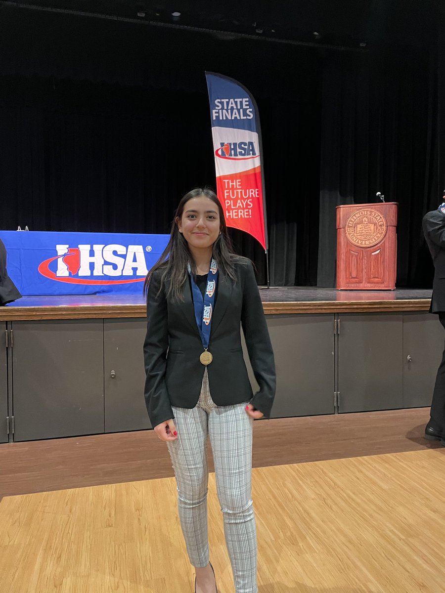Congratulations to our debaters who competed in the IHSA State Championship! All four of our PF Captains advanced to elimination rounds! Shoutout to Rosella for making the All State Team in LD and Shaan, Annalise, &amp; Devanshi for making the All State Team in PF💙🏆<a href="/IHSA_IL/">Illinois High School Association #IHSA</a>