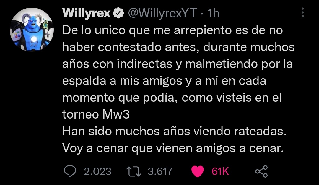 pulpista's tweet photo. Por si os habéis perdido el salseo entre Willyrex y Grefg. Aquí os dejo todas los tweets que ha borrado Willy👀 https://t.co/J6jhA65sXl