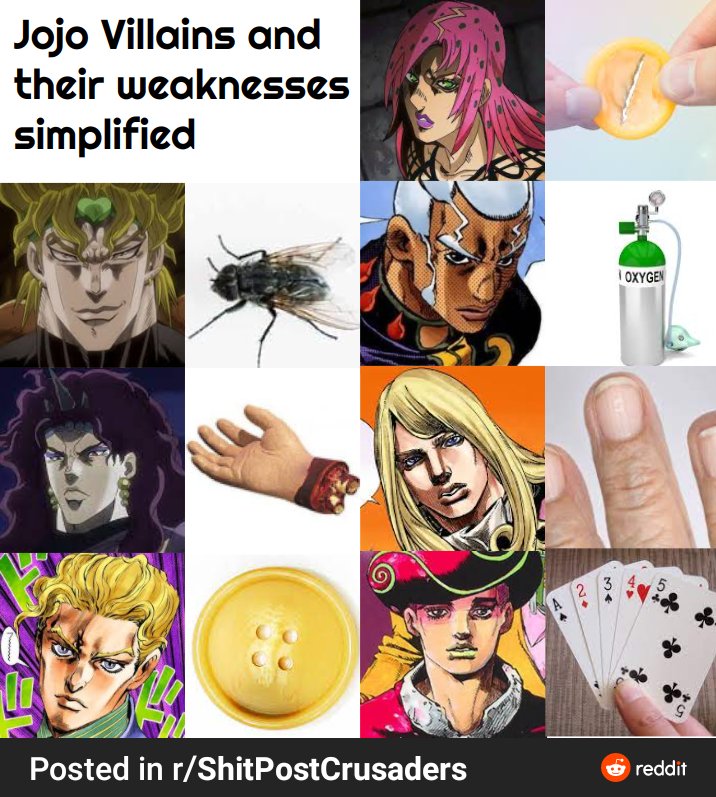 JoJo fans making the worst memes in existence on X: This is probably the  one that started the horrible bad thing happens but its a jojo reference  so its funny trend  /