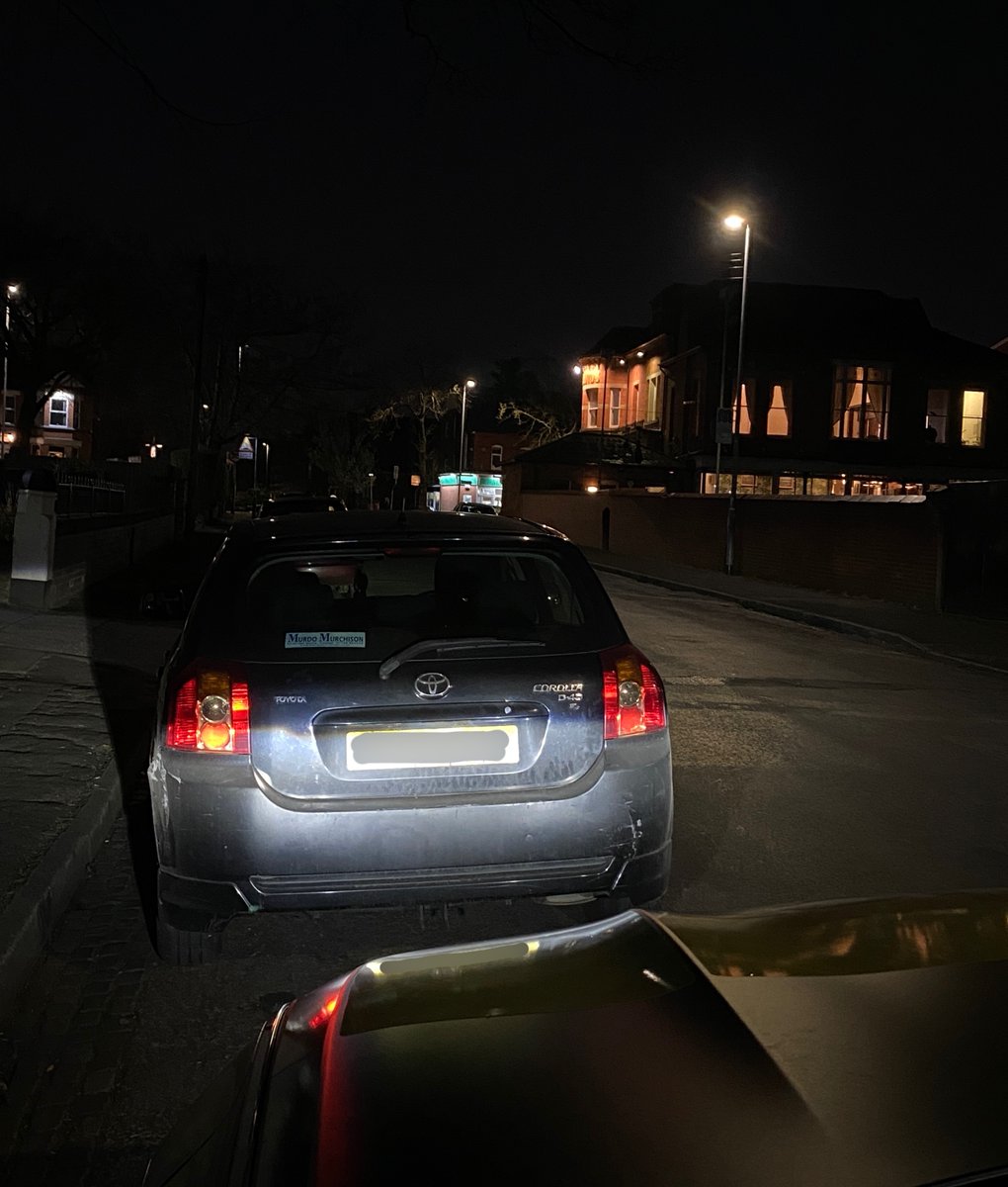 gmptraffic's tweet photo. This Corolla was stopped in @GMPChorlton by #ME54 after the driver was seen on his mobile phone. Vehicle registered to an address he used to live at..Insured to an address he wanted to live at! (in Scotland) 🤔 Also forgot about business use to deliver food! Seized & reported. https://t.co/4y9mHPmEUm