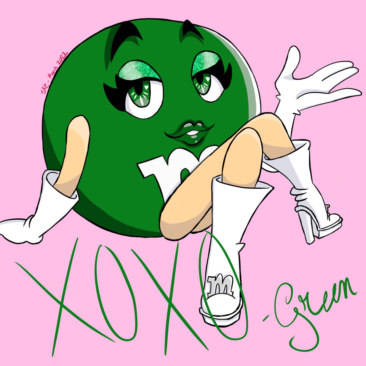 SsyNightmare's tweet photo. Have Ms. Green for women's month
#mnms #MsGreen #GreenMnM #WomensMonth #fanart #MissSASsyNightmare https://t.co/fmDuydF1fR