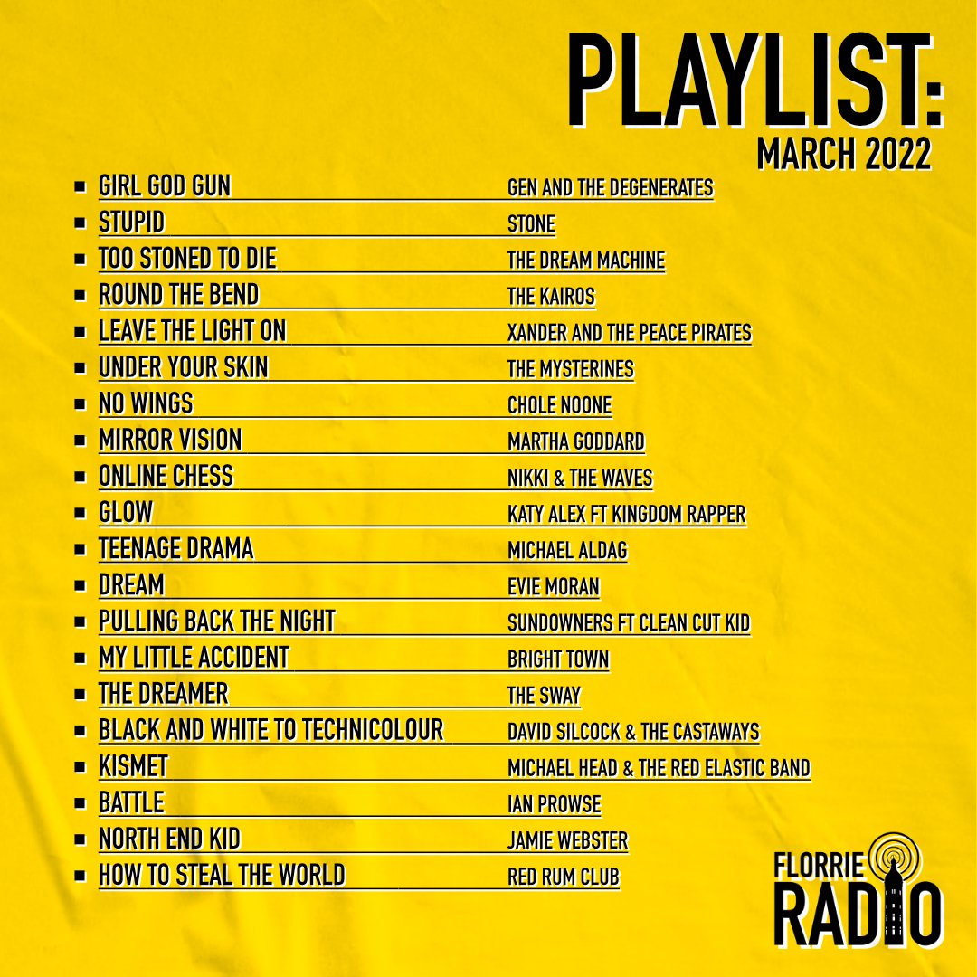 FlorrieRadio's tweet photo. We've updated our playlist with tonnes of boss music from our favourite artists across Merseyside 🎶

Go listen to the playlist on spotify or tune into the station every night at 8pm 🎧 (links in bio) https://t.co/T7tU2mE58v