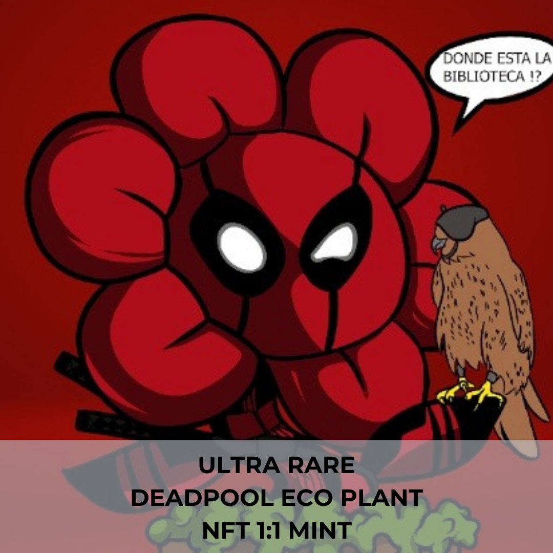 ecoplantsnft's tweet photo. We are DEADPOOL 👹

Please go ahead and join our discord to stay tuned
https://t.co/GOgJXrgY2g

.
#NFT #NFTart #NFTGiveaway #Etherum #NFTs #NFTCommunity #Crypto #NFTdrop https://t.co/xBxRpvIZOH