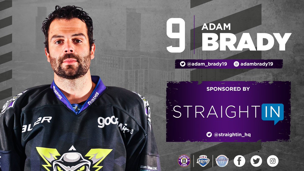 Man of the match for Manchester Storm goes to #️⃣9️⃣ Adam Brady, who picks up a hat-trick tonight! 🎩 

#WeAreStorm | #MANvBEL