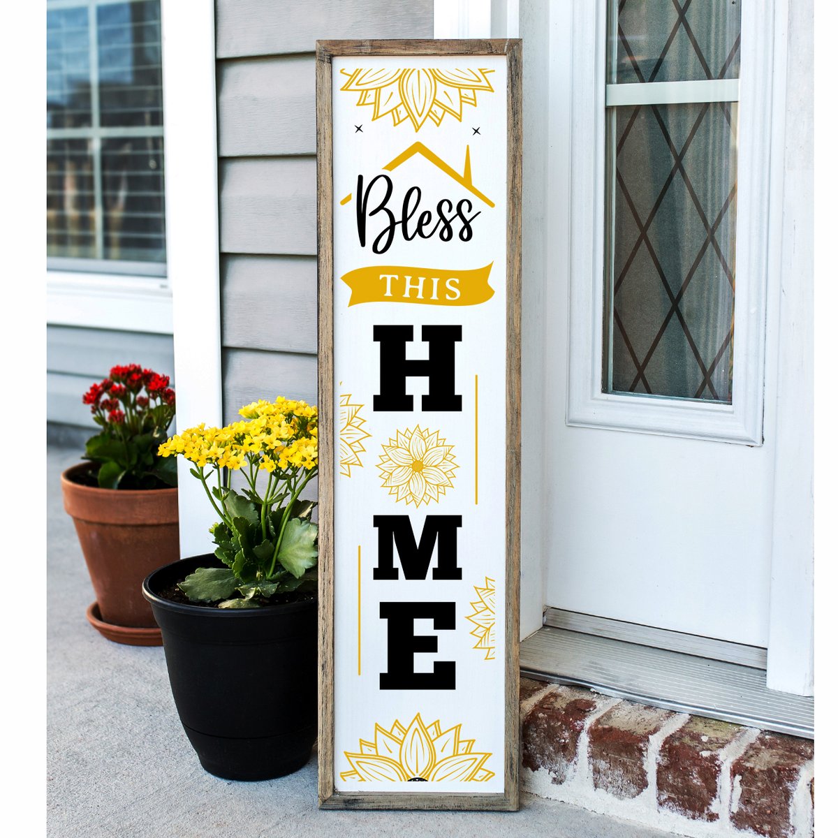 creative_svg's tweet photo. Bless This Home Sunflower Porch Sign SVG Cut File

Grab it now $0.10
Link: https://t.co/vw5edvZyYt

#Sunflower #porch #signs #svg #farmhouse #porchsign #porchsignsvg #verticalsigns #home #house #sunflowersigns #png #sunflowerpng #sunshinesvg #printablesigns #printready https://t.co/1ragGNnlbN