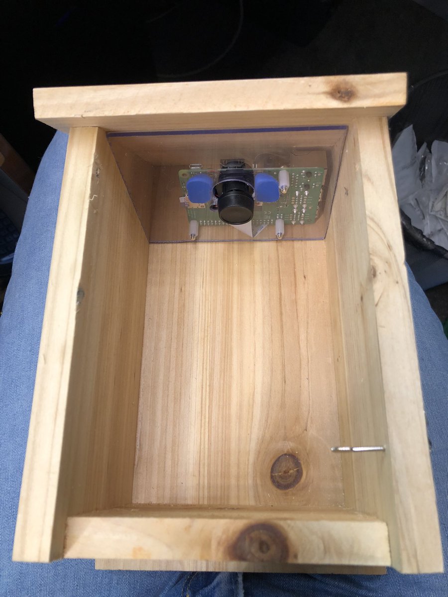 Etath's tweet photo. Raspberry Pi + camera + motionEyeOS + birdhouse
Only thing left to do is to some soldering and hang them up. https://t.co/I30AadsZiY