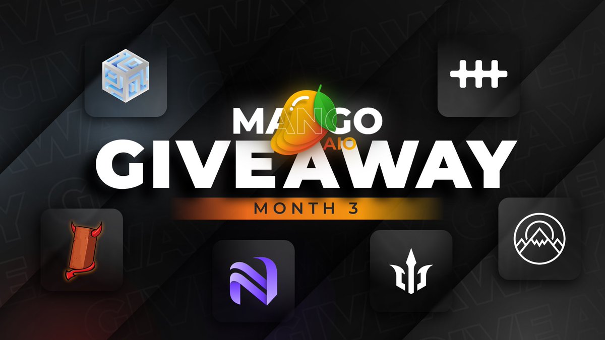 Giveaway 03/22 🥳🎉

Round 3 - Let‘s go!

1 x <a href="/MangoAIO/">MangoAIO</a> monthly renewal purchase opportunity
25 Nexos DC <a href="/NexosProxies/">Nexos Proxies</a>
3 x 2GB superB <a href="/WildProxies/">WildProxies</a>
2 x 5GB @ProxiesTrident
2 x 3GB <a href="/ByteProxies/">Byte Proxies</a>
3 x <a href="/satanbricks/">Satanbricks</a> Beta invite
1 x <a href="/HypeHuntersEU/">HypeHunters</a> monthly key

⬇️Rules⬇️ Good Luck!🍀🎉