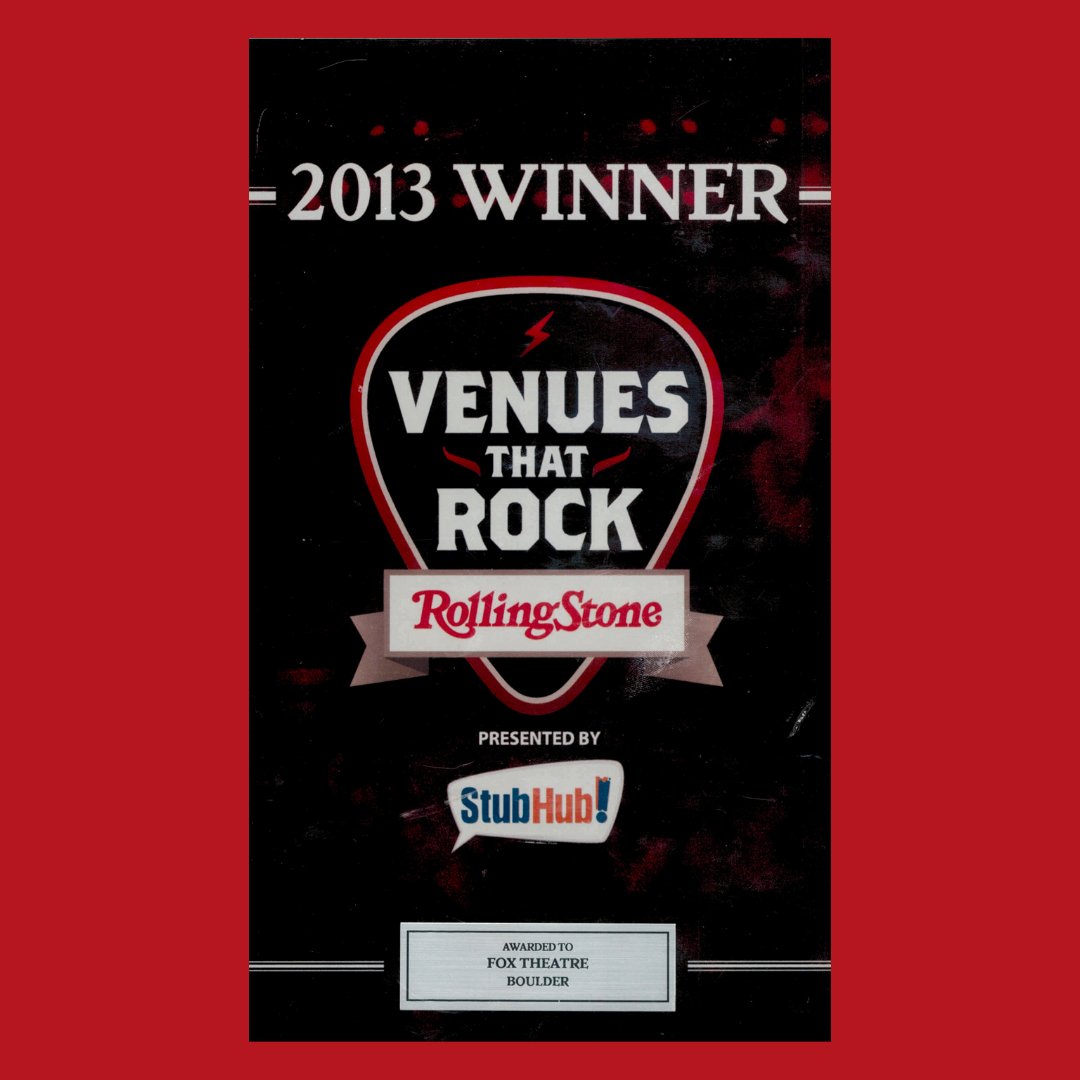 foxtheatreco's tweet photo. 30 Years in 30 Days - Day #20

In 2013 The Fox Theatre was awarded the @RollingStone's, Venues that Rock award! We were named the 4th best club in America! 🇺🇸🤘

#FOX30TH #RollingStone #RollingStoneMagazine #VenuesThatRock https://t.co/d2F7OvlvWX