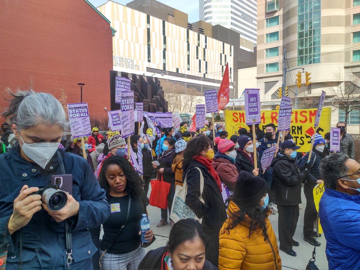 MPlatt4's tweet photo. Shouts out to #CommunitySolidarityTO, 
@TorontoLabour &amp; @MigrantRightsCA for organising for a just future together by taking action to build a movement against racism &amp; for full&amp; permanent immigration status for all

#IDERD #StatusForAll #UniteAgainstRacism
@OSSTFtoronto @osstf https://t.co/SzAr1Ba7Zf