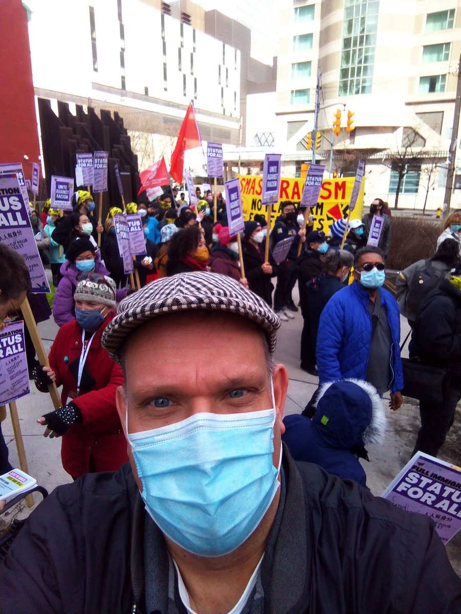 MPlatt4's tweet photo. Shouts out to #CommunitySolidarityTO, 
@TorontoLabour &amp; @MigrantRightsCA for organising for a just future together by taking action to build a movement against racism &amp; for full&amp; permanent immigration status for all

#IDERD #StatusForAll #UniteAgainstRacism
@OSSTFtoronto @osstf https://t.co/SzAr1Ba7Zf