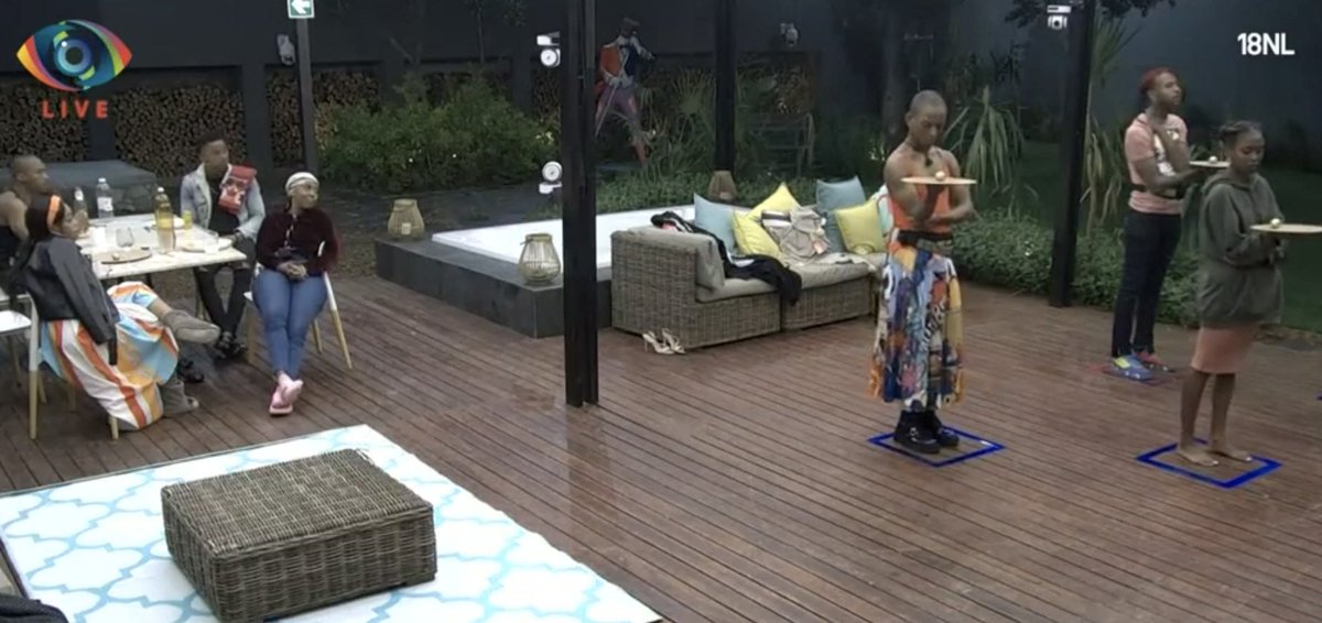 BBMzansi's tweet photo. Sis Tamara, Themba and Thato are soldiering on! If your fave wins the Ultimate Veto Power, which two Housemates do you think they will pick to go with to the #BBMzansi Finale?👀

See more: https://t.co/FI7I0iywvy https://t.co/62JlufpJlX