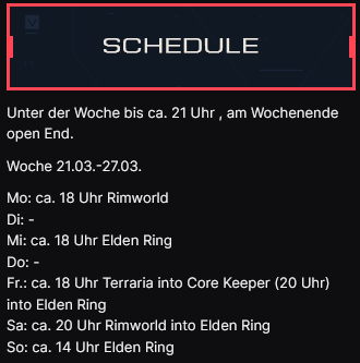 maik2102's tweet photo. Neue Woche neuer Plan. #rimworld #ELDENRING #terraria #corekeeper https://t.co/tOsrrTqLJG