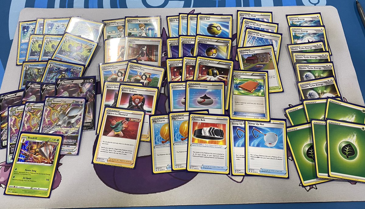 61st at the Salt Lake City regional with Arceus/Inteleon/Beedrill. Had a great time getting back to irl play, and I’ll be trying to do even better in Indianapolis. <a href="/FullGripTCG/">Full Grip Games</a>