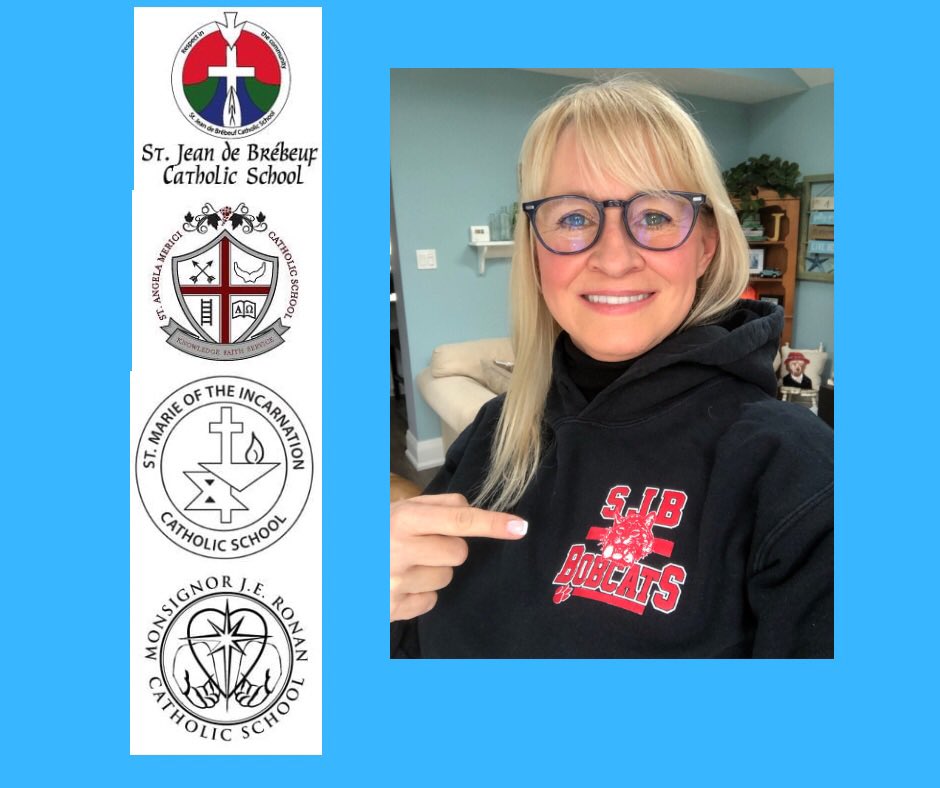 Mrs_Jeffries's tweet photo. Looking forward to becoming an SJB Bobcat again tomorrow. 🐾This time returning as Principal. 🍎 See you in the morning St. Jean de Brebeuf Staff, Students and Families! 🤓@SMCDSB_SJB @SMCDSB_Faith @SMCDSB https://t.co/zvGPPFN2X9
