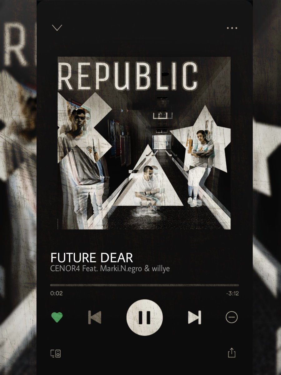 Markinegro's tweet photo. #newalbum
#thefirstsingle
#youngmoney

- FUTURE DEAR, the first single from my new album "REPUBLIC" is now available

- @LuizEdgard10
- @Smith___Will https://t.co/o6kAZKjKpf