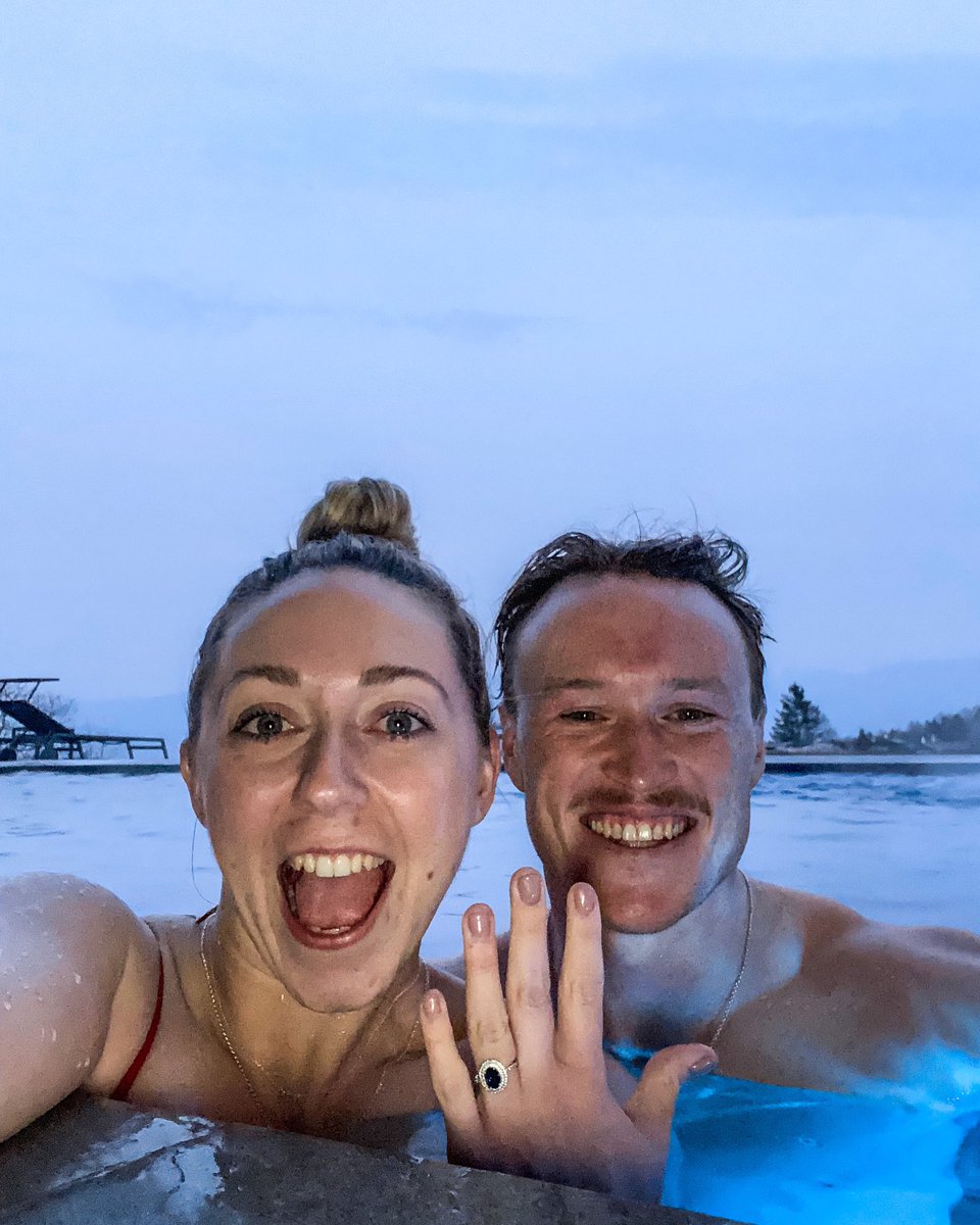 JoshLandmann's tweet photo. Was girlfriend, now fiancé. @sophcaz  ❤️💍 https://t.co/yUEmFJYERK