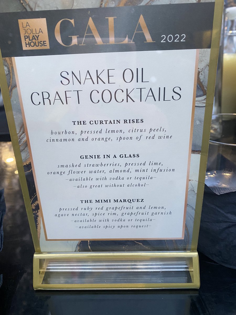 About last night: supporting the goddess <a href="/daphnerubinvega/">Daphne Rubin-Vega</a> who executive produces “The Horror of Dolores Roach” with me &amp; our brilliant creator #AaronMark &amp; new pal <a href="/jamesmiglehart/">JM IGLEHART</a> at #lajollaplayhouse gala ❤️ They sang &amp; it was 🔥