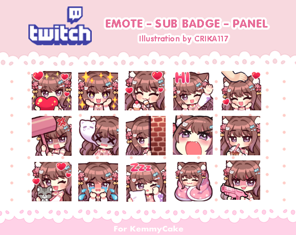 KemmyCakes's tweet photo. Love them!! π We now have emotes #FamCakes π₯° Thank you @CRika117 ππΈ https://t.co/UWYRE0IE8c
