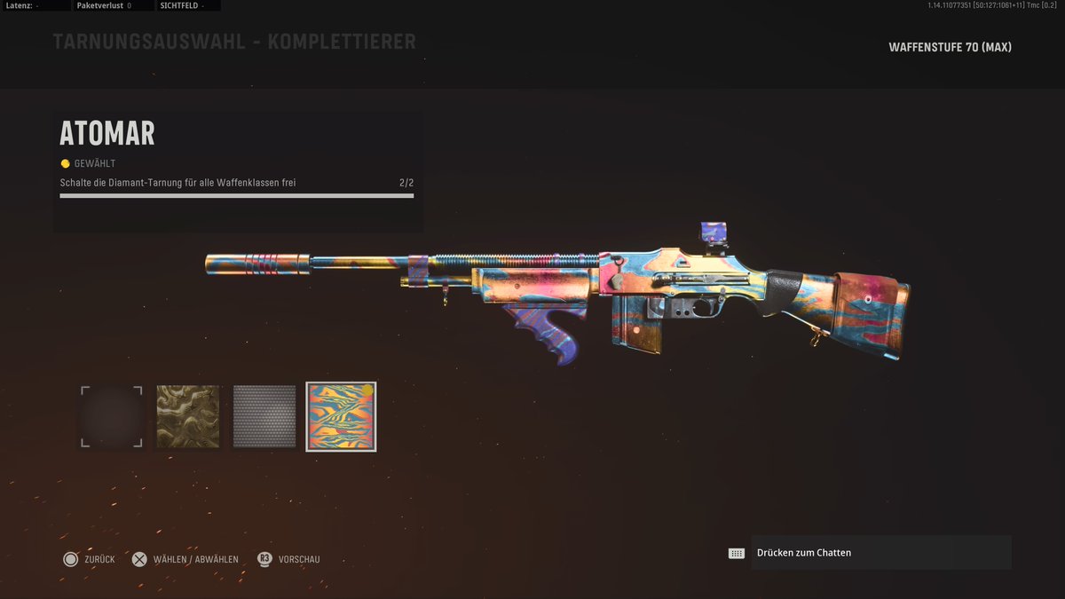 _ZHYM_'s tweet photo. The grind is over!

Assault rifles ✅
SMGs ✅
Shotguns ✅
LMGs ✅
DMRs ✅
Sniper rifles ✅
Handguns ✅
Melee ✅
Launchers ✅

#COD #Callofduty #Vanguard #RoadtoAtomic https://t.co/S1ozsFboW3
