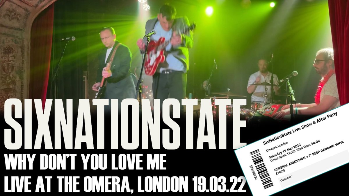 IanHigton's tweet photo. If you've ever seen one of my @Platform32 streams, you'll have heard the intro song 'Why Don't You Love Me' by @SixNationState. On the 19.03.22 the band performed their first gig in over 10 years where they played this awesome song live. Watch it here: https://t.co/iE3x8LxHAf https://t.co/kymC40kYjZ