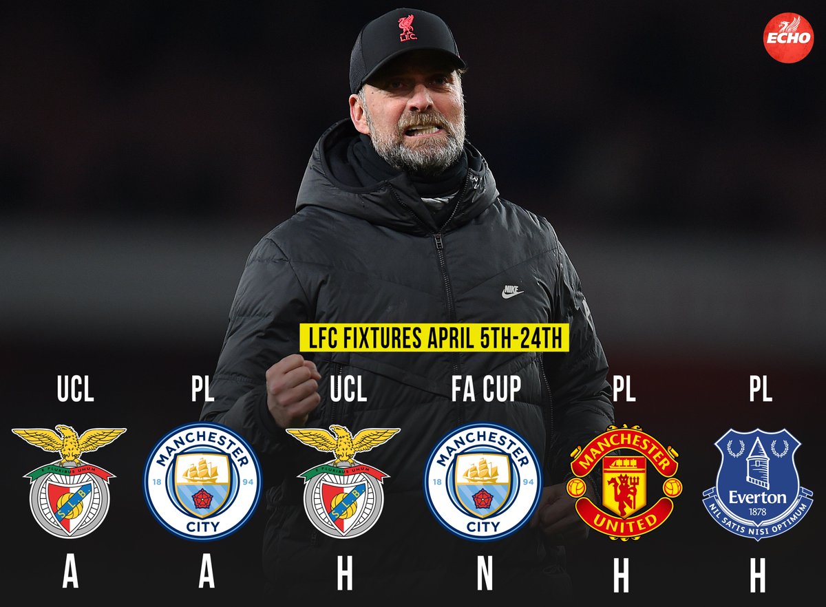 LivEchoLFC's tweet photo. It's going to be a BIG April. https://t.co/hRJBpEZ2Cs