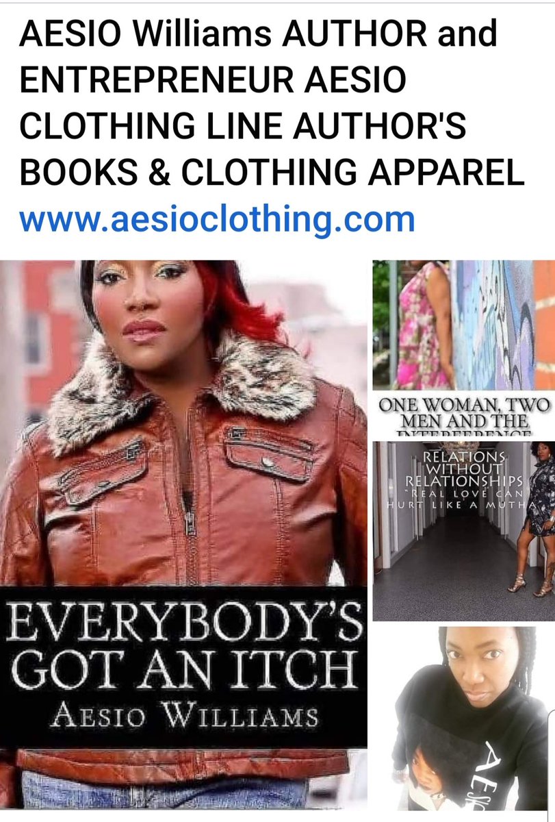 AESIO4's tweet photo. AESIO WILLIAMS AUTHOR AND ENTREPRENEUR https://t.co/l8QIhpHof4