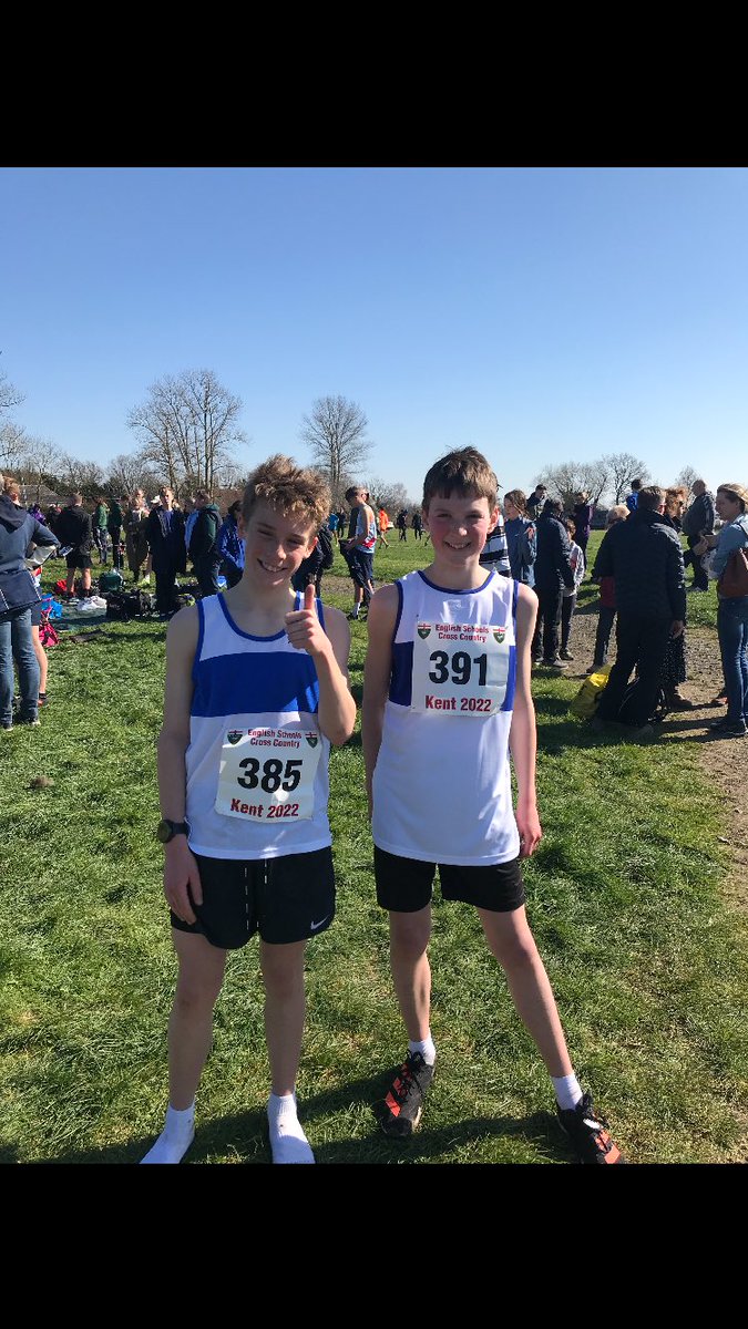 Fantastic photo of Elias and Thomas representing the school and county at The National Cross Country Championships.

Wonderful to have these events on again.

Thank you to the volunteers who made sure there was an event.