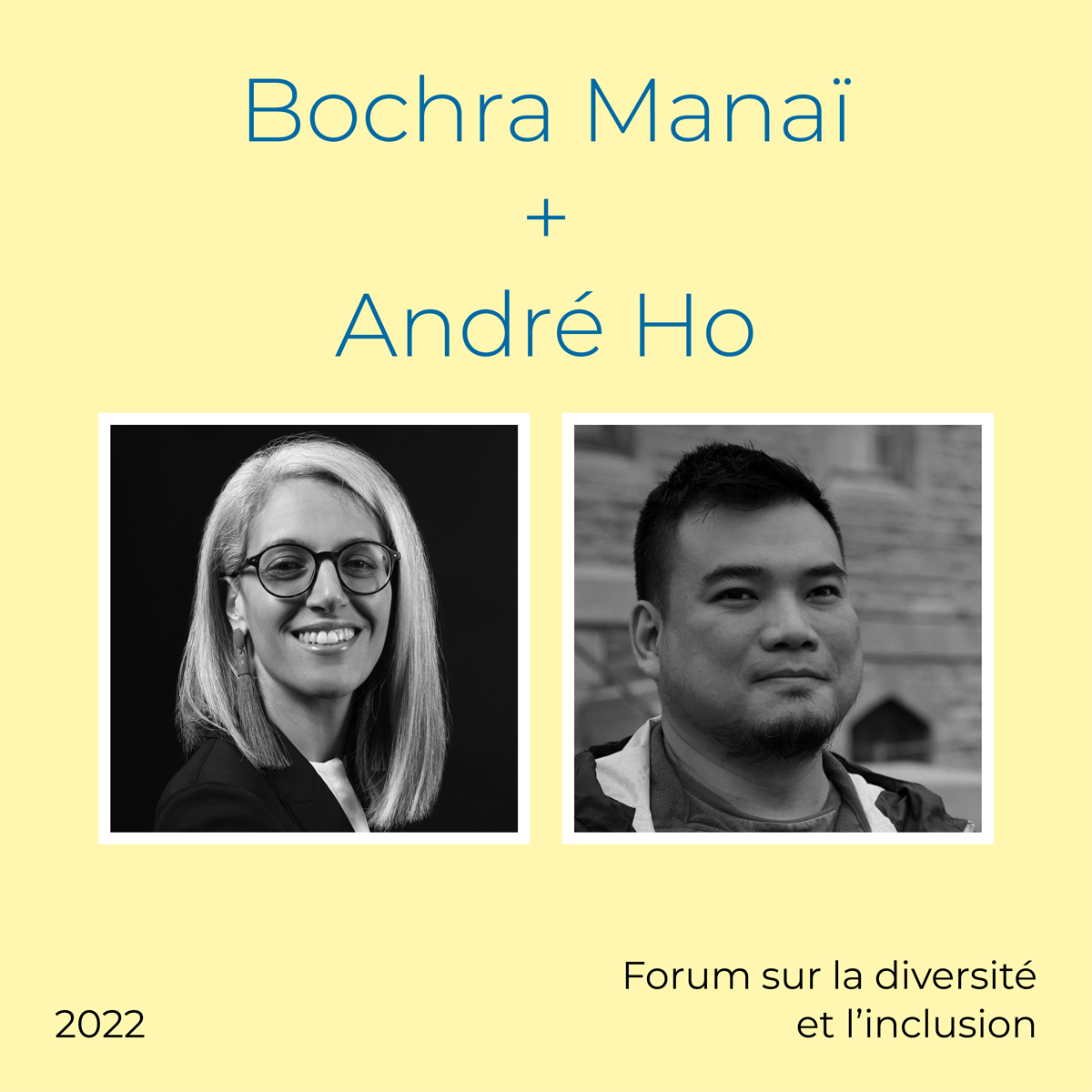 Reseau_Paix's tweet photo. Panel par Bochra Manaï (commissaire à la lutte au racisme et aux discriminations systémiques) et André Ho (Centre communautaire LGBTQ+)
Forum sur la diversité et l'inclusion ➡️ https://t.co/9v6xWupxxh
21-22 avril, au @mbamtl
Commanditaire Platine: @DesjardinsCoop
#forumdi https://t.co/htXPG5QCcD