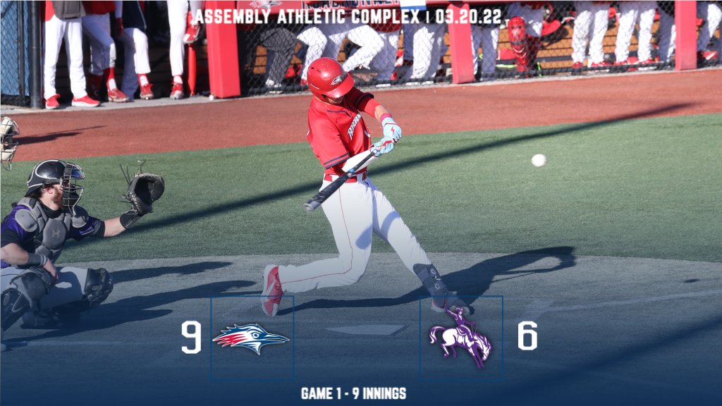 MSUDenverBSB's tweet photo. FINAL | #MSUDenver 9, NMHU 6

⚾️ @blakemattey: 1-for-3, 3 RBIs, 1 HR🚀
⚾️ @kvialpando44: 2-for-4, 4 RBIs, 1 2B
⚾️ @Caleb_Albaugh_: 2-for-5, 1 RBI, 2 2Bs

Finishing the weekend off on a strong note 💪😤🔥

#GetRowdy🔴🔵 https://t.co/hCNTJslDtr
