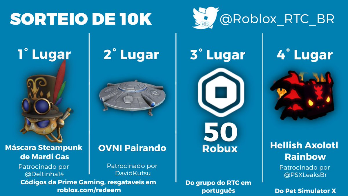 SORTEIO ROBUX!!