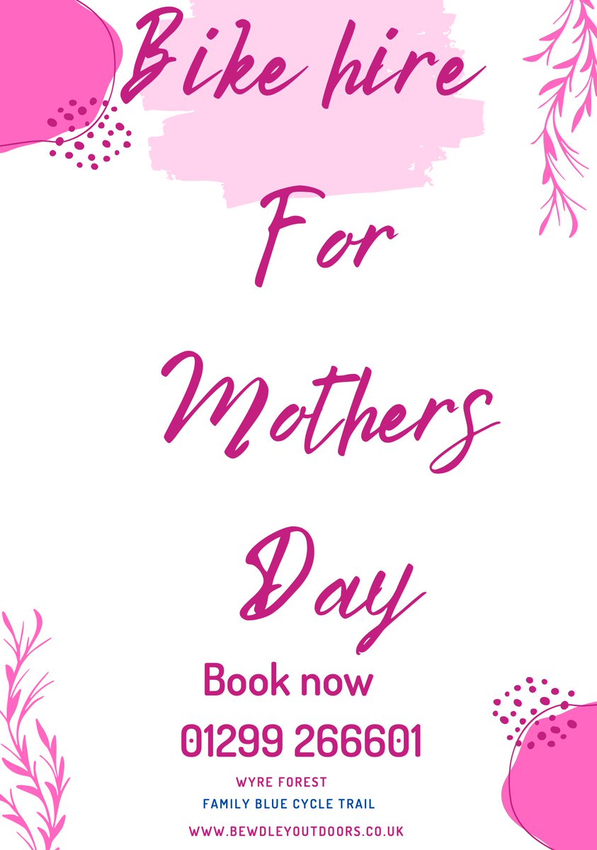 Treat Mum to a bike hire this Sunday in the Wyre Forest
from Bewdley Outdoors