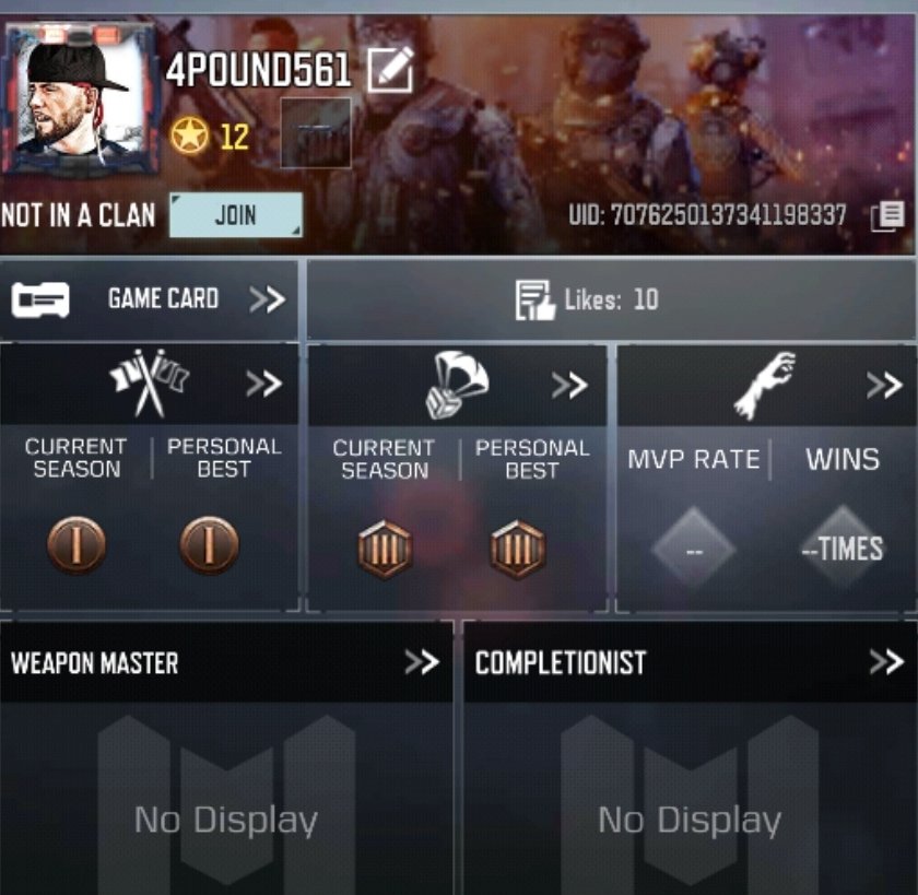 4lbmuzik's tweet photo. @PlayCODMobile my acct got taken, I've emailed you n tweeted, had to start over. I want my $ back https://t.co/EHanTuW8wX
