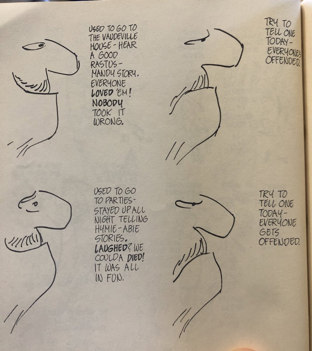 rexparker's tweet photo. For the “political correctness is ruining comedy” people …

Jules Feiffer saw through your tired-ass take in *1960* https://t.co/TJU2icRxqq