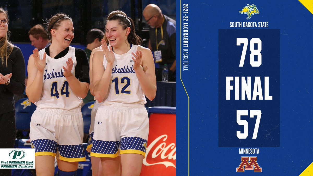 𝗝𝗔𝗖𝗞𝗦 𝗪𝗜𝗡!

SDSU takes down Minnesota to advance to the third round of the WNIT!

#GoJacks 🐰