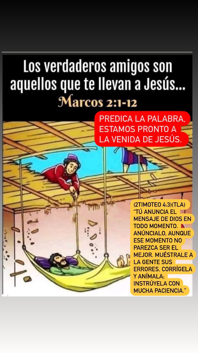 IslasPastora's tweet photo. (MAT.24:37-39)
“Cuando Jesús regrese, será como en los días de Noé. 
Antes del diluvio, la gente disfrutaba de banquetes, fiestas y casamientos..La gente no se daba cuenta de lo que iba a suceder, vino el diluvio y arrasó con todos. Así será cuando venga Jesús.
#Evangelio https://t.co/f8CA3SLmTo