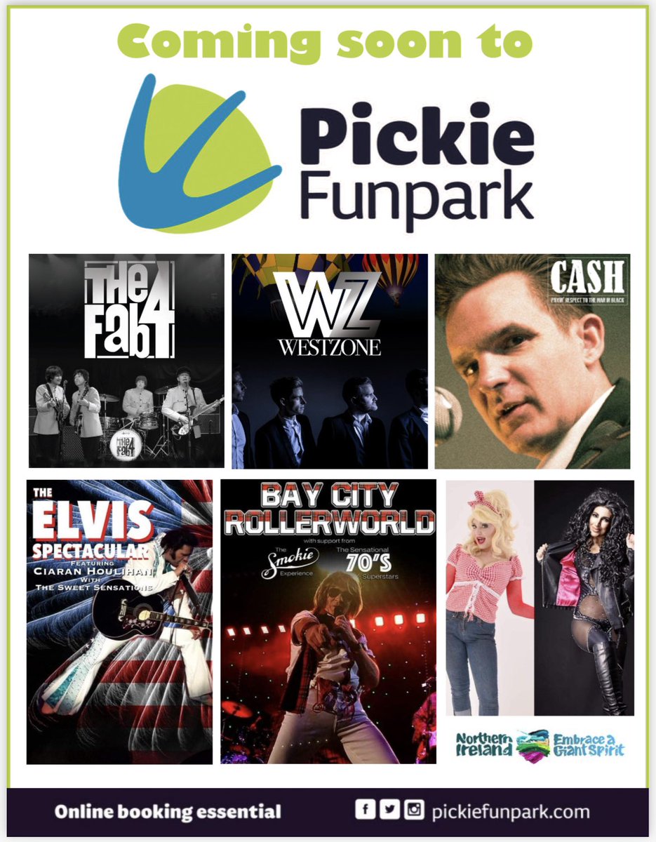 Music nights are coming back to Pickie.  Book online at pickiefunpark.com