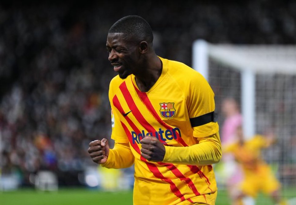 PenyaIndoBarca's tweet photo. HT: Real Madrid 0-2 Barcelona.

Babak pertama jadi panggung nya Dembele. #ElClasico https://t.co/8rqvK8UWHf