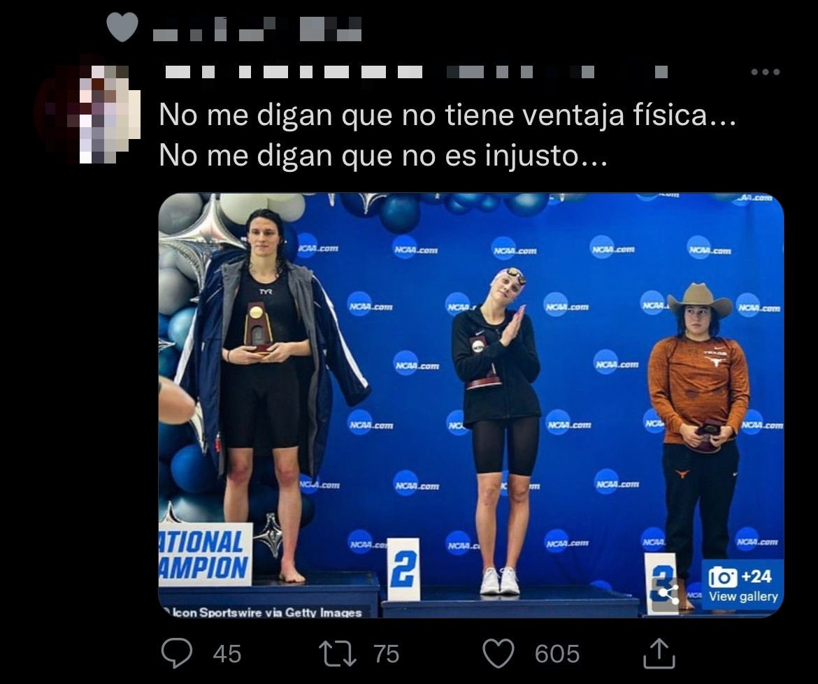 MateoGH8's tweet photo. Me da mucha tristeza ver a compañeros (y profesores) médicos dando una opinión desinformada acerca de las personas trans en el deporte. Se supone que como médicos deberíamos de ser las primeras personas en poder dar una opinión INFORMADA. Abro hilo 1/🧵 https://t.co/dQWKX8Nkej