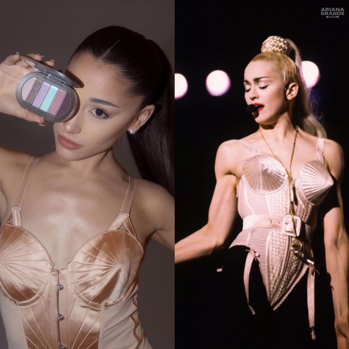 arianagrandebr's tweet photo. Ariana Grande × Madonna. ✨ https://t.co/n0rkImM7E2