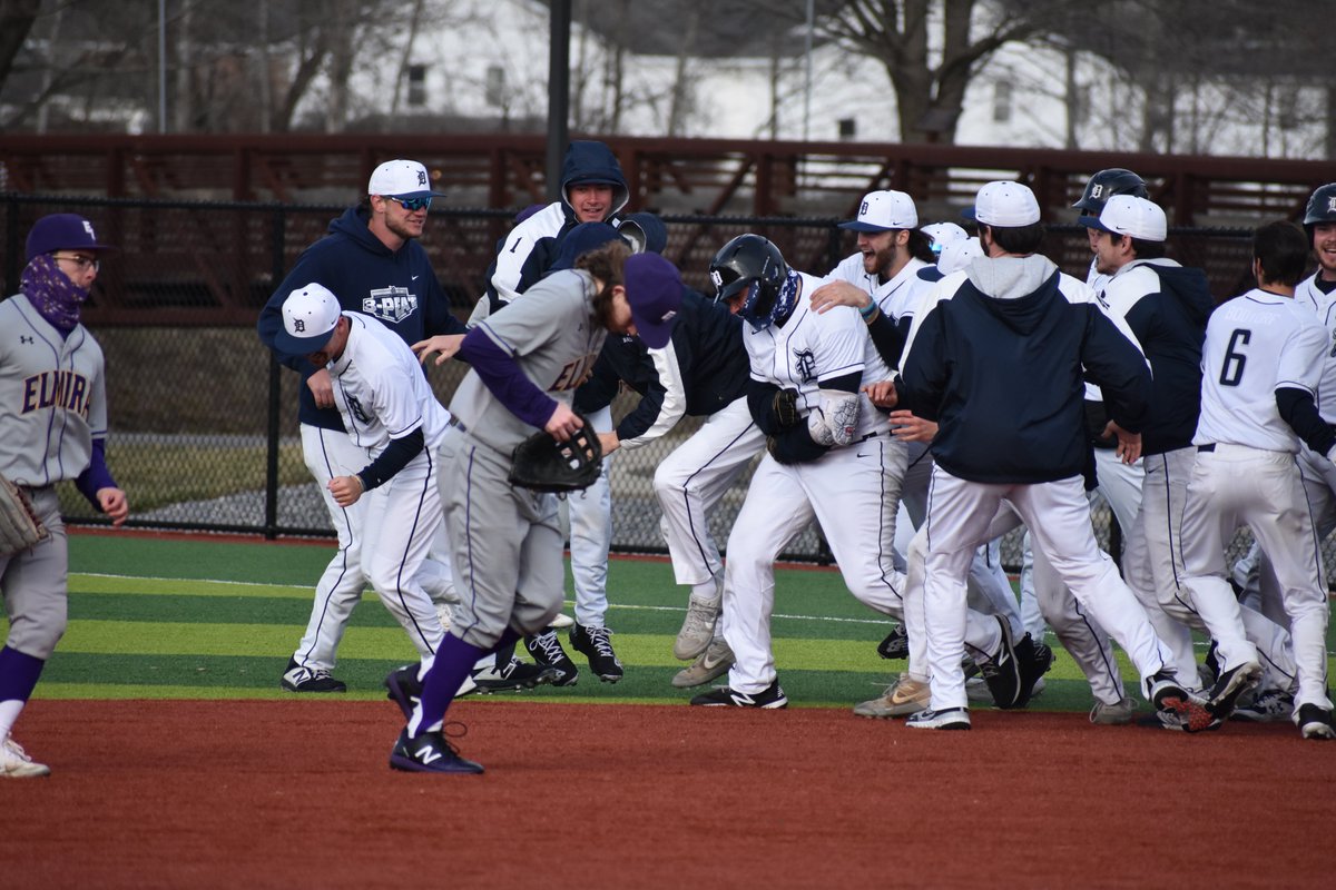 psdubathletics's tweet photo. @PSDbaseball gets another walk off win as Gavin Zoelle hits in @t_morgan12 in the 9th inning to win the first game against Elmira College, 3-2 #winning #dubois #pennstatebaseball #psud #baseball #walkoff https://t.co/fBvC0sNAWl