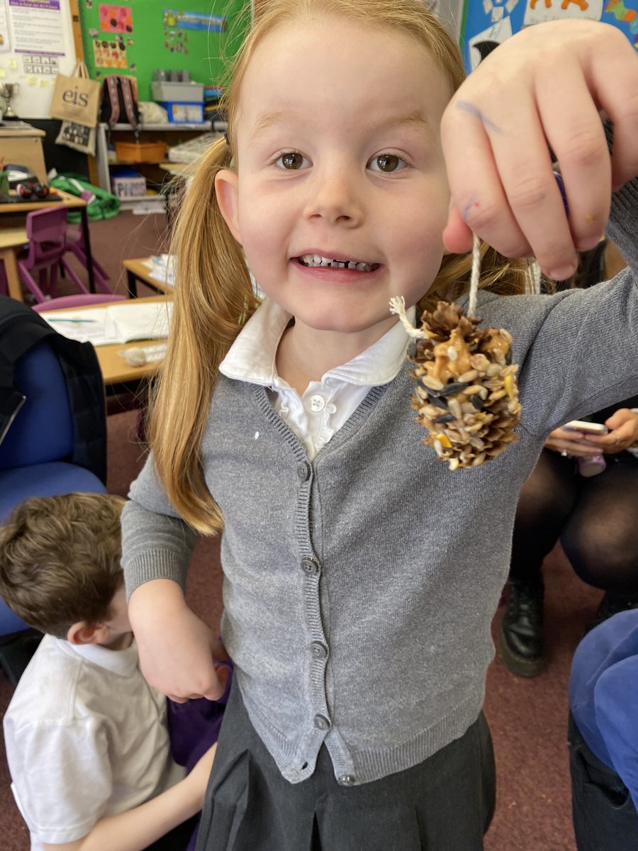 MrBlairBPS's tweet photo. ππ¦ Bird feeders π¦π
We took part in the #Wildchallenge. We made our own bird feeders using pine cones, peanut-butter & bird seeds. We then hung them on tress in our playground π
@RSPBScotland
(2/3)
#BPSOutdoorLearning #Wildchallenge https://t.co/lTT3y6T4Yb