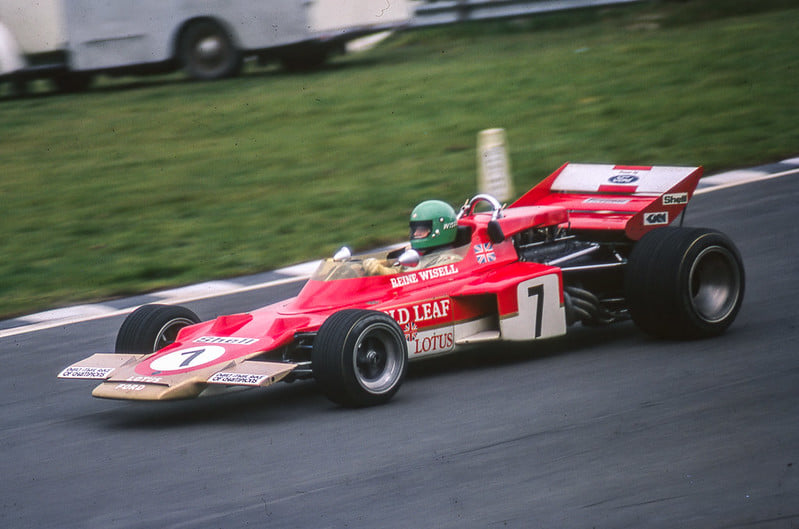 AutoTradition's tweet photo. Reine Wisell, Race of Champions 1971 by Tim Marshall. #Lotus #Type72 #Sweden #Legend #RaceinPeace https://t.co/gqM4odlkaU