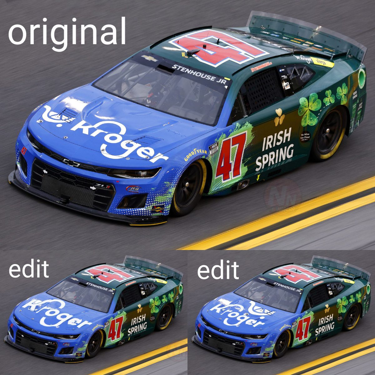 NascarsNewest's tweet photo. With Stenhouse running up front no better time to show these #nascar #jtgdaugherty https://t.co/b7lEzqzAU6