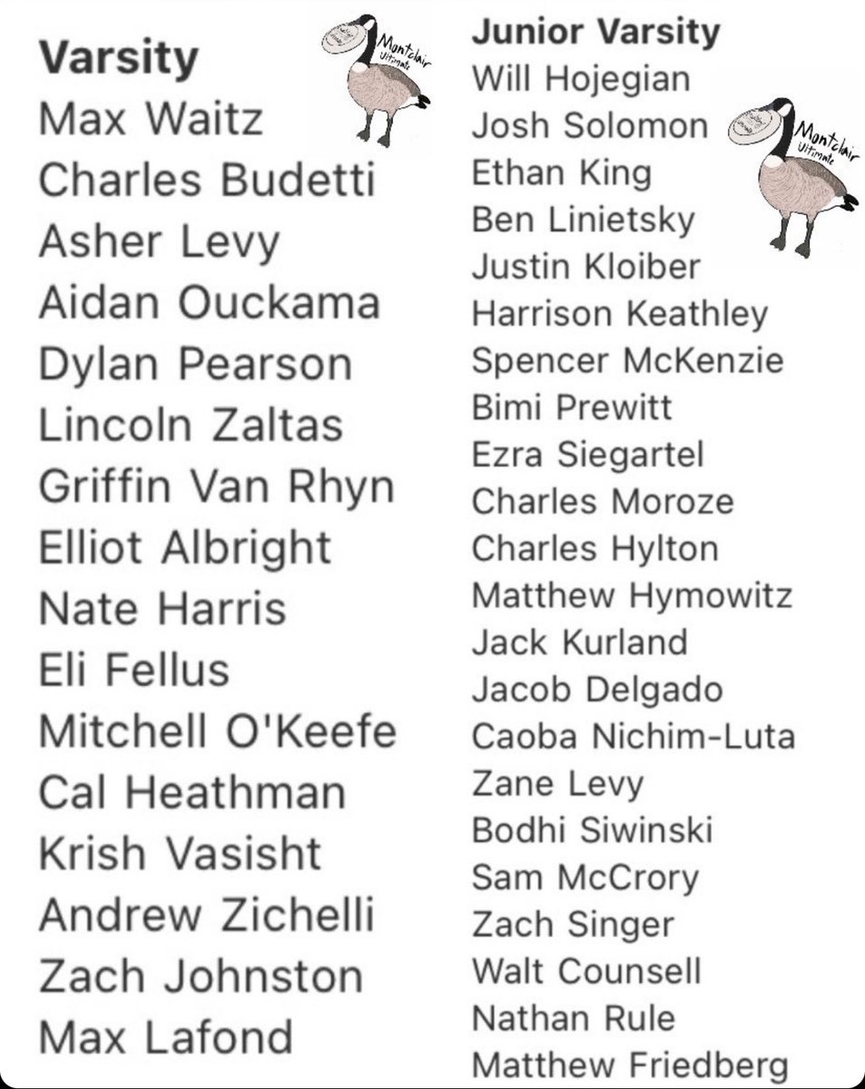 Montclair Geese Ultimate tweet media