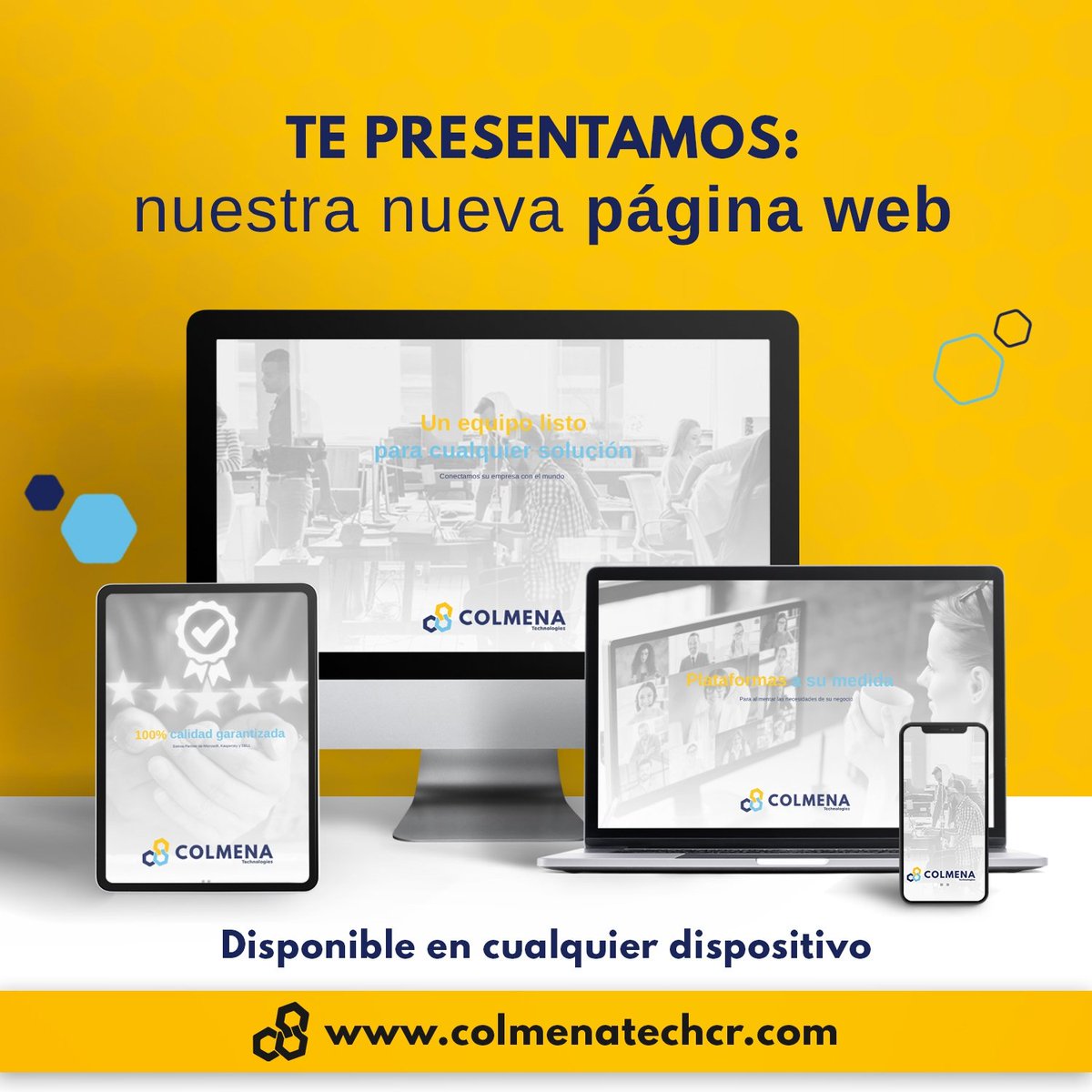 Colmenatech's tweet image. Celebramos nuestra nueva versión del Colmena Site y deseamos saber tu opinión. 

Dale like, comparte y envíanos un mensaje con una recomendación sobre que mejorar en nuestro sitio web.

Las personas que más nos apoyen, recibirán asesorías y revisiones técnicas gratuitas.