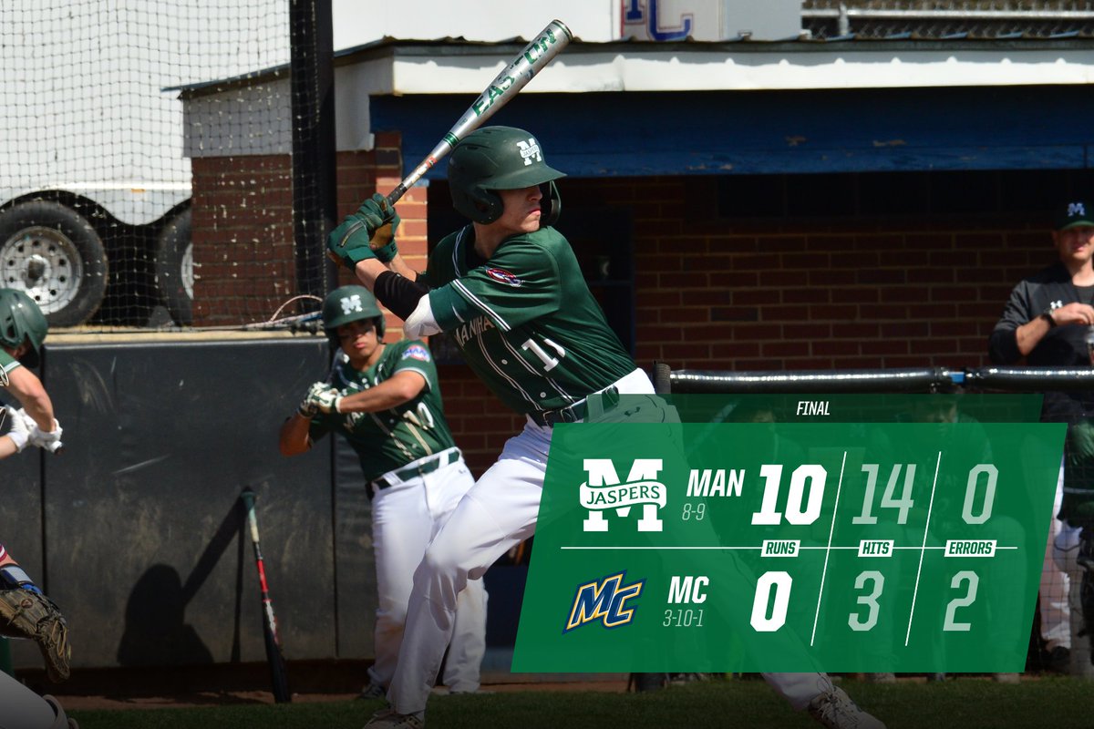 JaspersBaseball's tweet photo. JASPERS WIN! 

Durocher - 3-for-5, 3 RBI
Marinelli &amp; Lynch - 2 RBI
Warecke - 6 IP, 3 H, 5 K

#JasperNation https://t.co/z0ke8iitGr