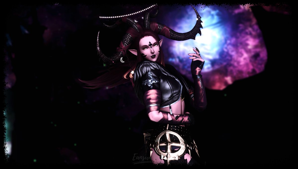 Eanswithe's tweet photo. "EXODUS"

Meet Caelha's #FF14 adaptation ! She has been renamed to Sarszella, she's a voidsent (succubus) who's coming from one of the thirteen shards to haunt Etheirys.. and your OCs of course ! 

#gpose #GPOSER #FinalFantasyXIV https://t.co/q8M49srUc8